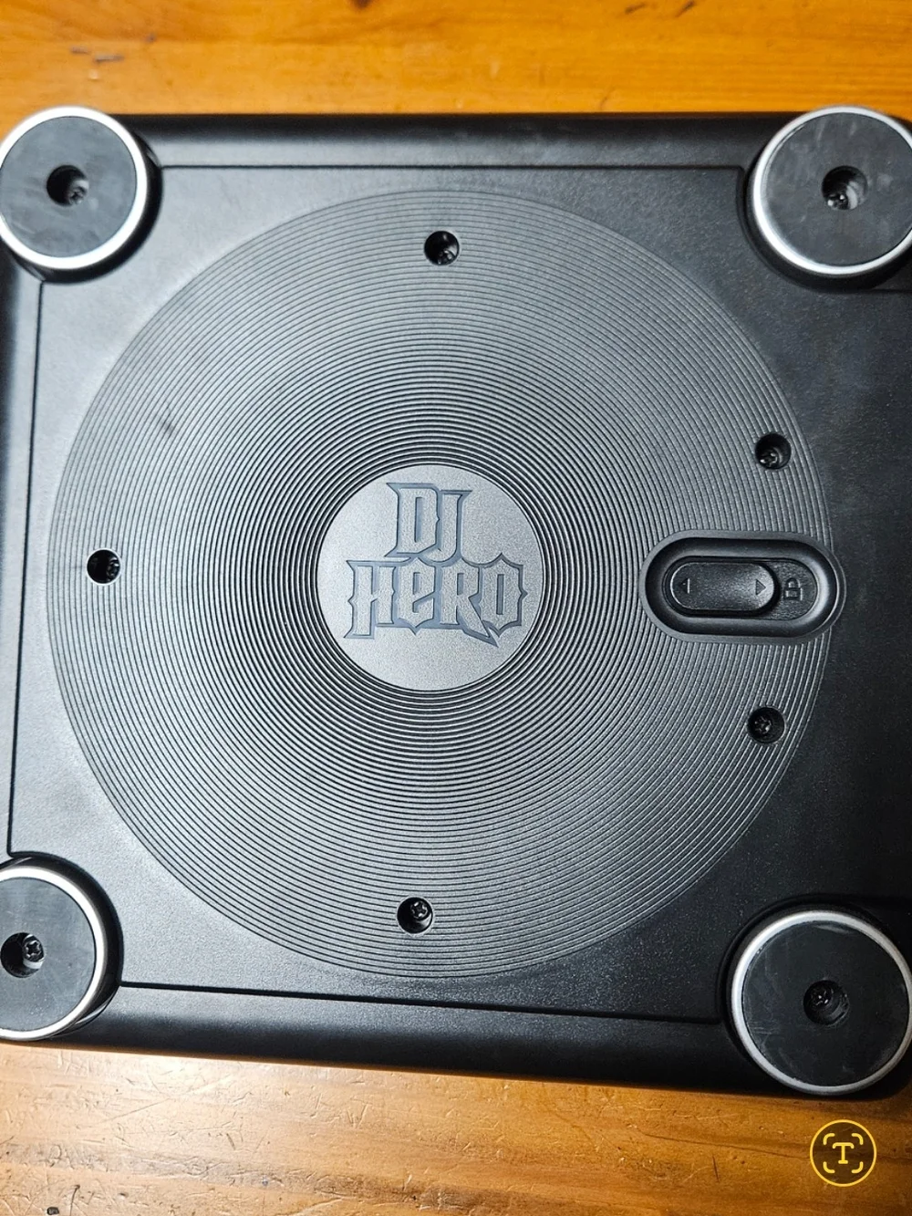 Black DJ Hero / Rhythm Game Turntable Controller With DJ Her Wii Game